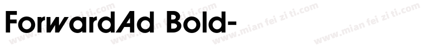 ForwardAd Bold字体转换